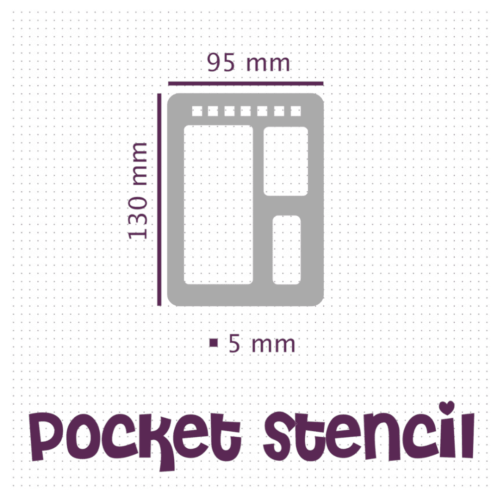 Vertical Week - Pocket Journal Stencil