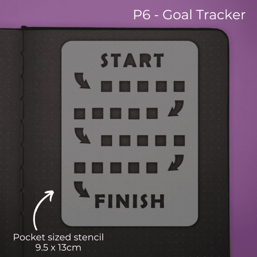 Goal Tracker - Pocket Journal Stencil