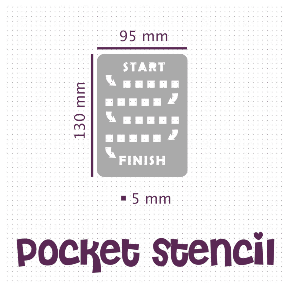 Goal Tracker - Pocket Journal Stencil