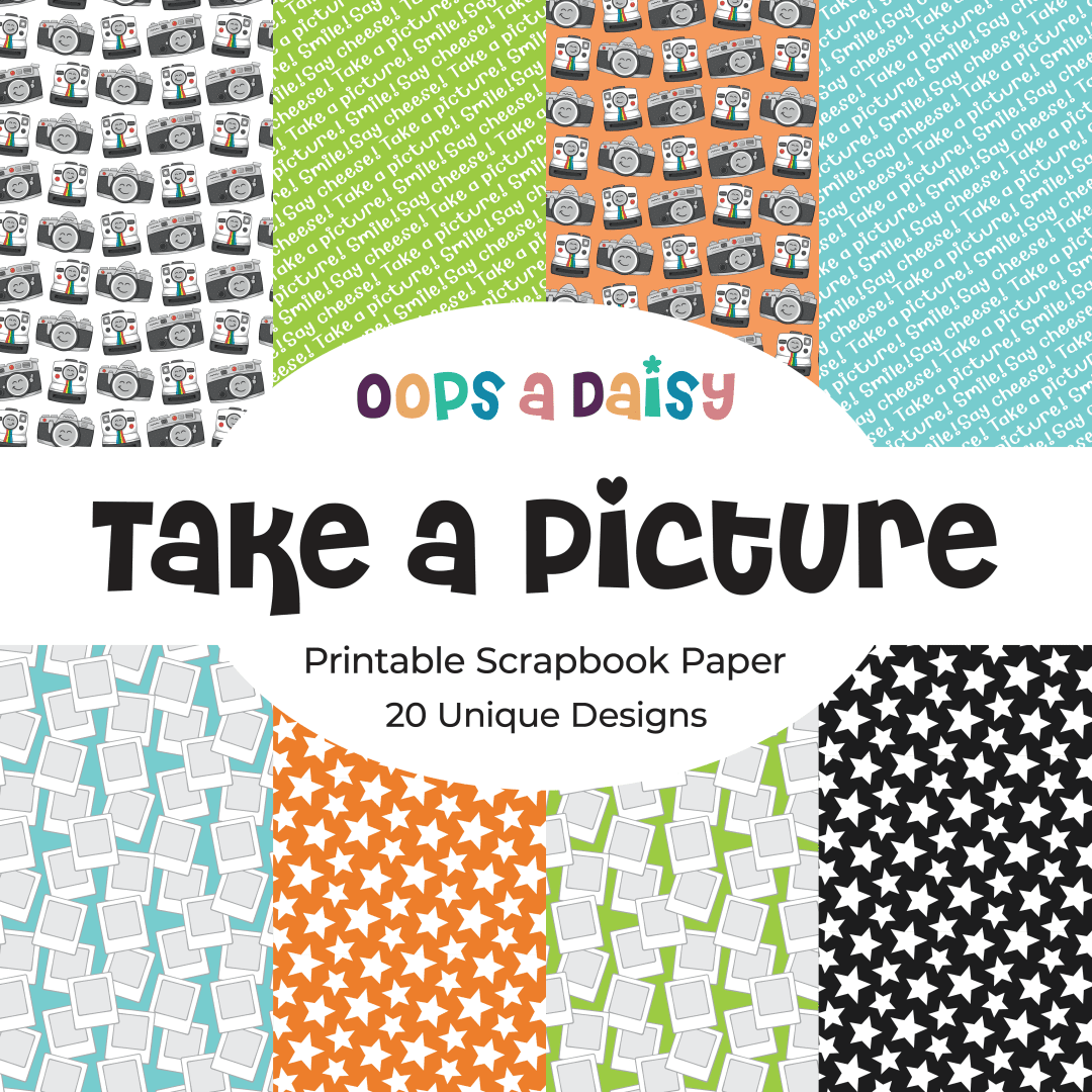 Take a Picture - Pattern Printables - Digital Download