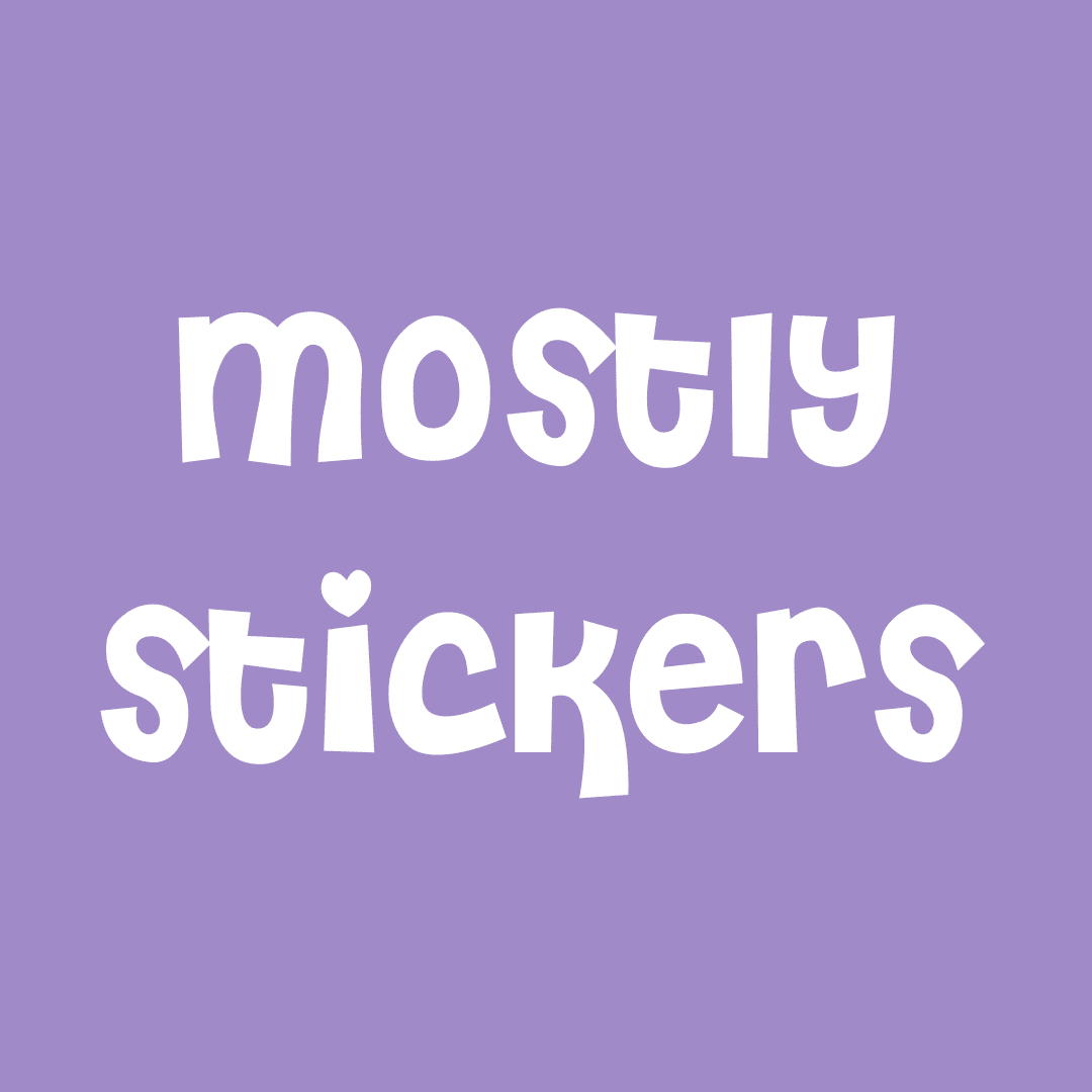 Purple Box - Stationery Lucky Dip Box - Mostly Stickers