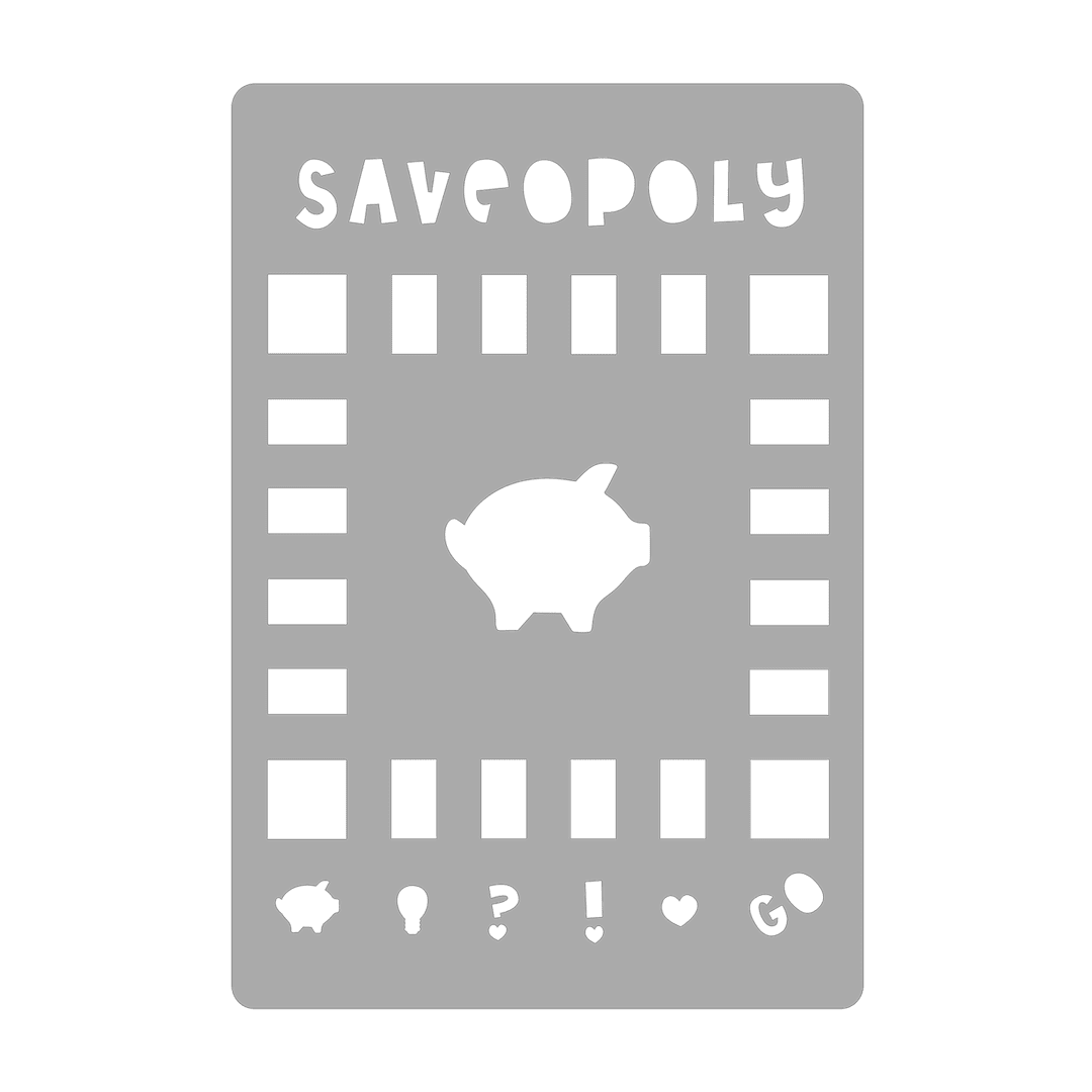 Saveopoly - Super Easy Journal Stencil - A5 or B5