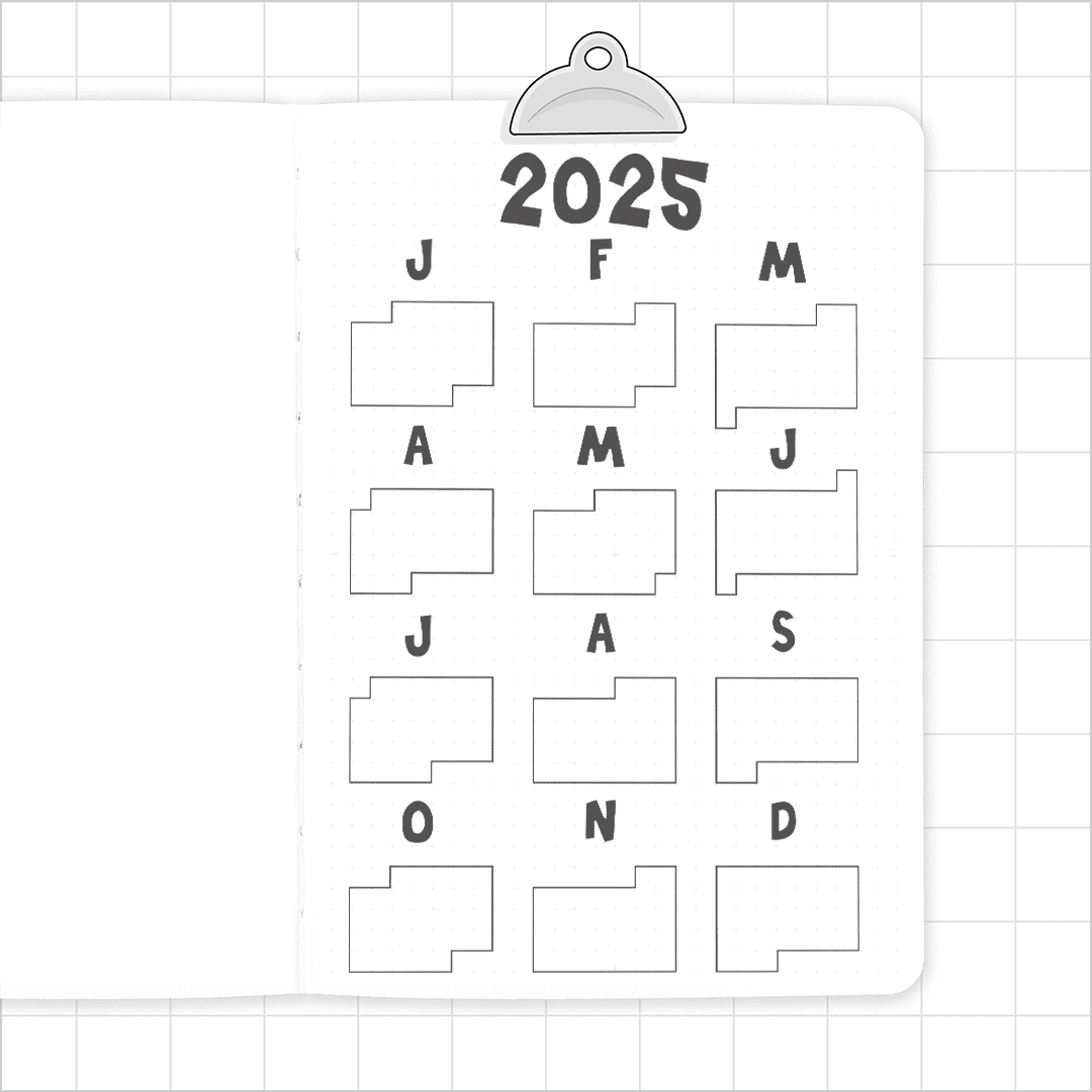 2025 Habit Tracker - Super Easy Journal Stencil