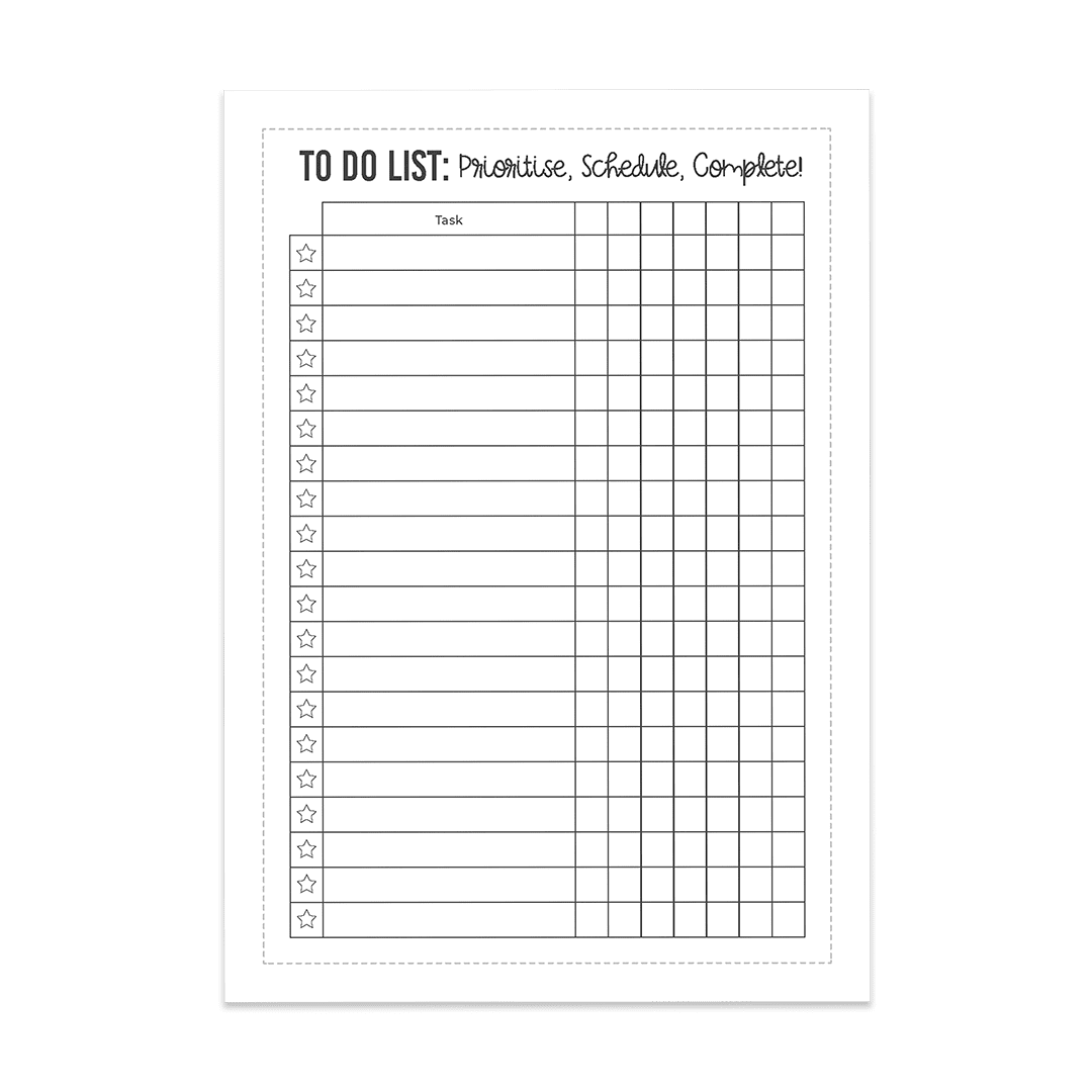 Rolling Task Lists - Super Easy Sticker Sheet (A5) - Set of 10