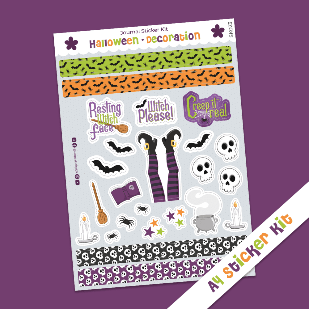 Halloween - Decoration - A4 Journal Sticker Kit