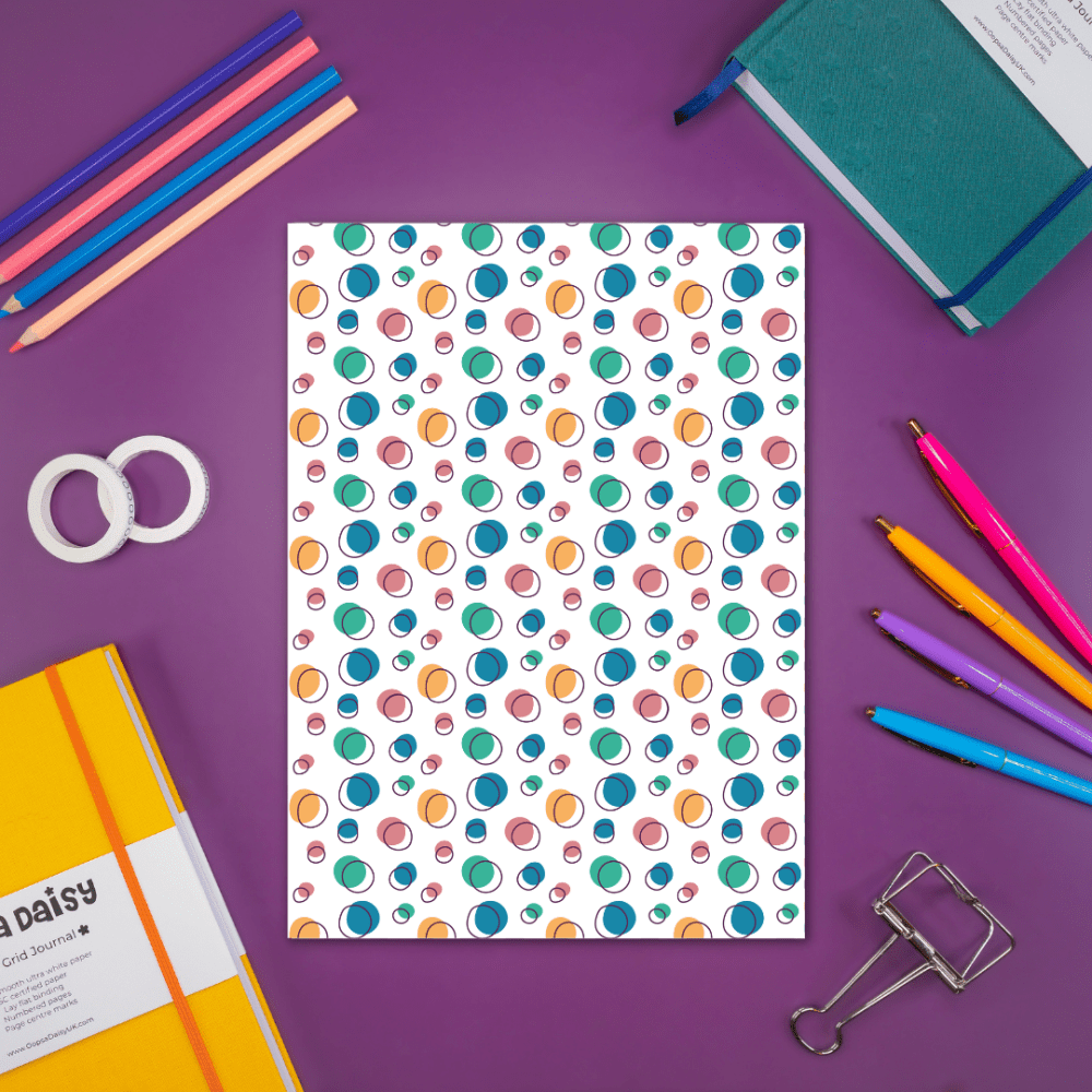 Rainbow - Patterned Paper Printables - Digital Download - Set 2