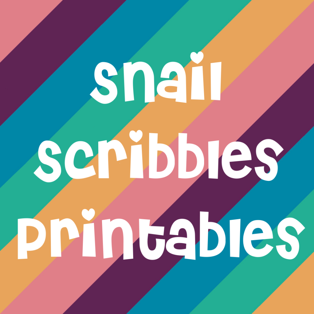Snail Scribbles Printables