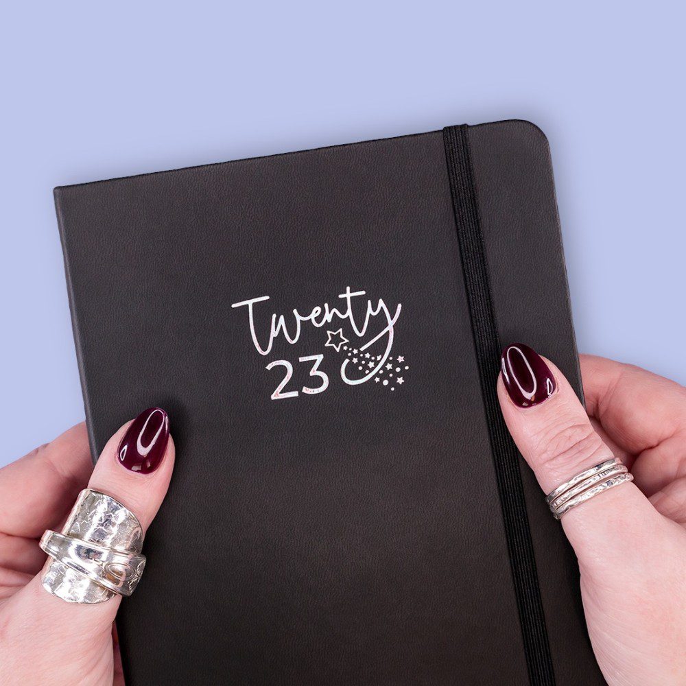 A5 Black Dot Grid Journal - Twenty23