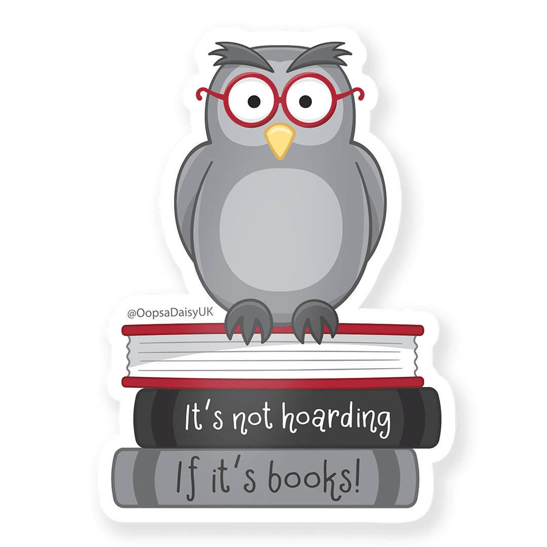 Hooters the Book Owl - Holographic Vinyl Sticker