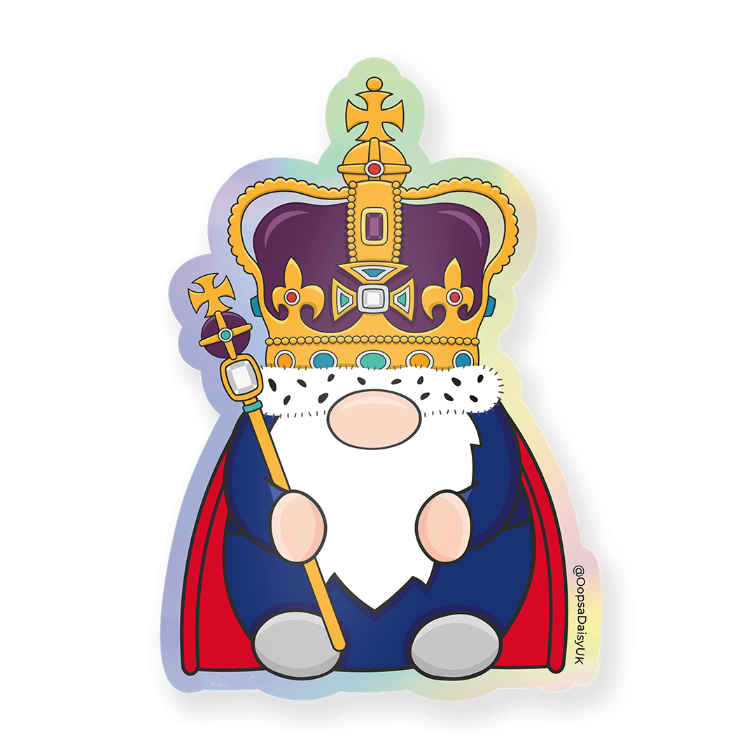 HRH Royal Gonk - Holographic Vinyl Sticker