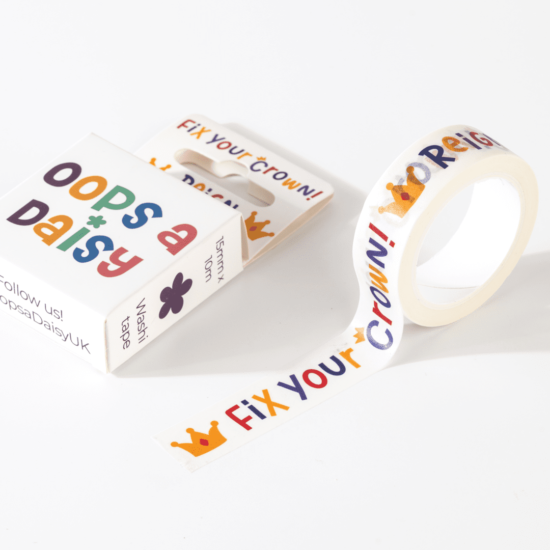 'Fix Your Crown' Royal Washi Tape