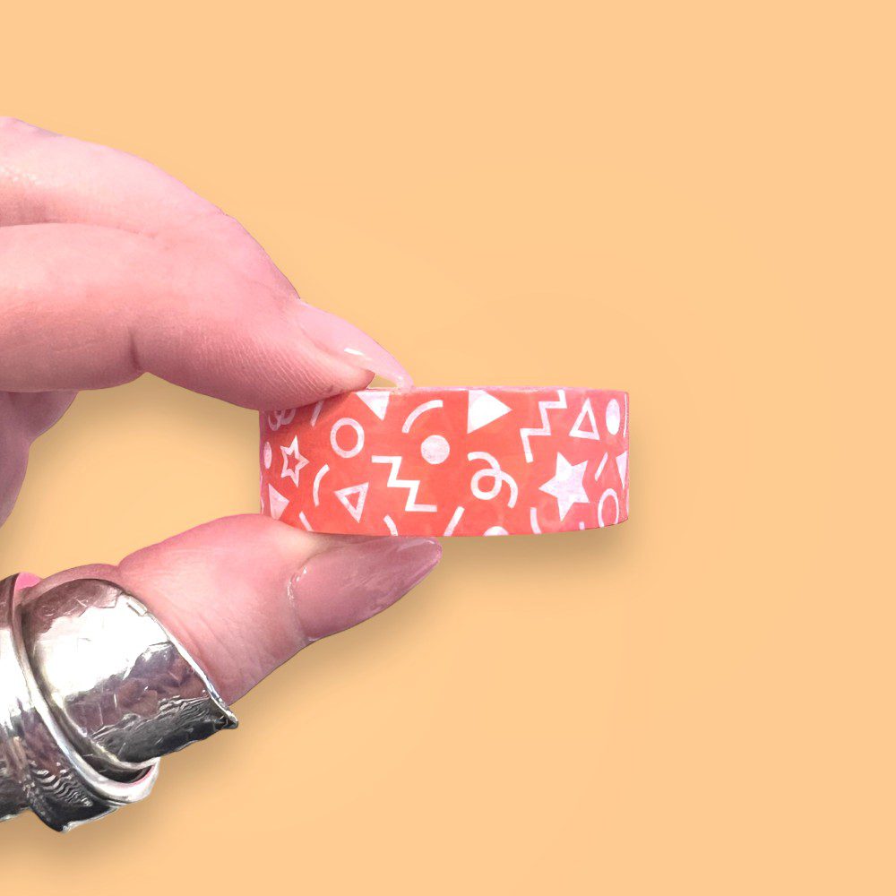 Orange Confetti Washi Tape