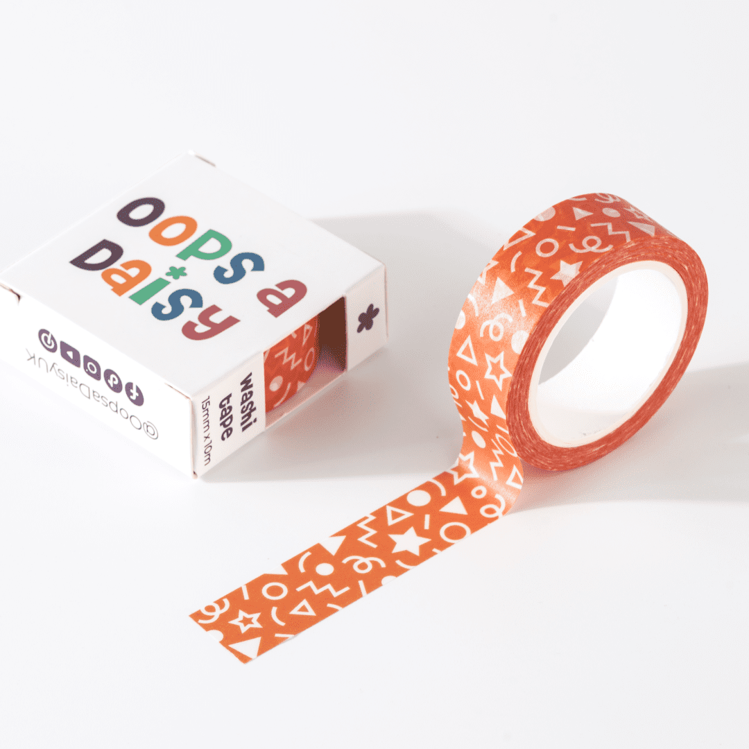 Orange Confetti Washi Tape