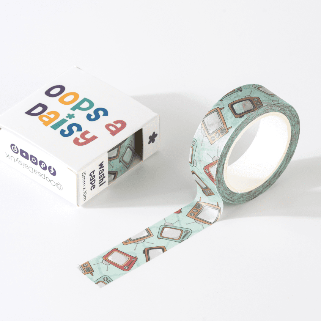 Retro TV Washi Tape