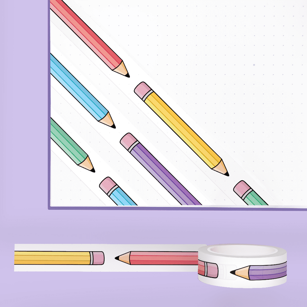 Pencils - Rainbow - Washi Tape